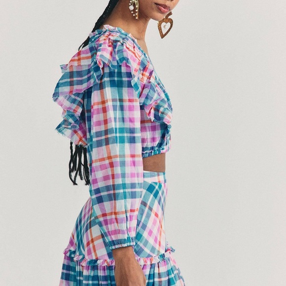 LoveShackFancy Top women’s medium cottagecore boho classic southern preppy fun - Picture 2 of 8